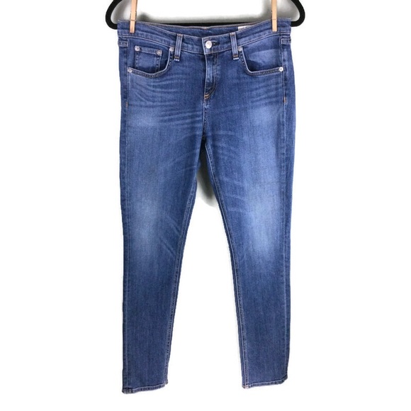 Rag & Bone Dash Chamberlain Wash Slouchy Fit Skinny Jeans Size 26 - Picture 2 of 12